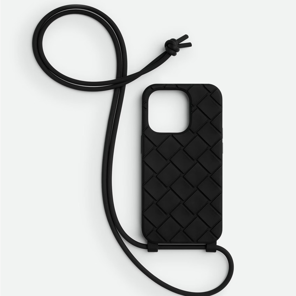 Bottega Veneta Intreccio rubber silicone iPhone 15 Pro Max Case